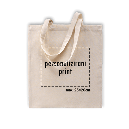 krem pamučni ceker s personaliziranim printom fotografije, natpisa ili ilustracije