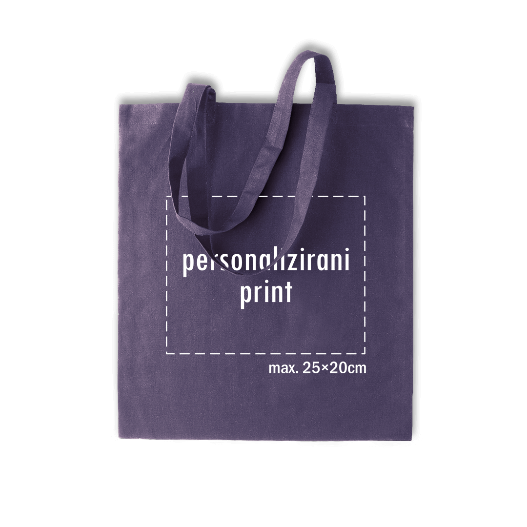 ljubičasti pamučni ceker s personaliziranim printom fotografije, natpisa ili ilustracije