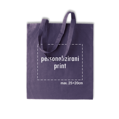 ljubičasti pamučni ceker s personaliziranim printom fotografije, natpisa ili ilustracije