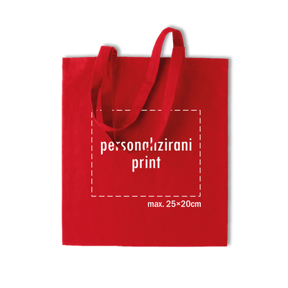 crveni pamučni ceker s personaliziranim printom fotografije, natpisa ili ilustracije