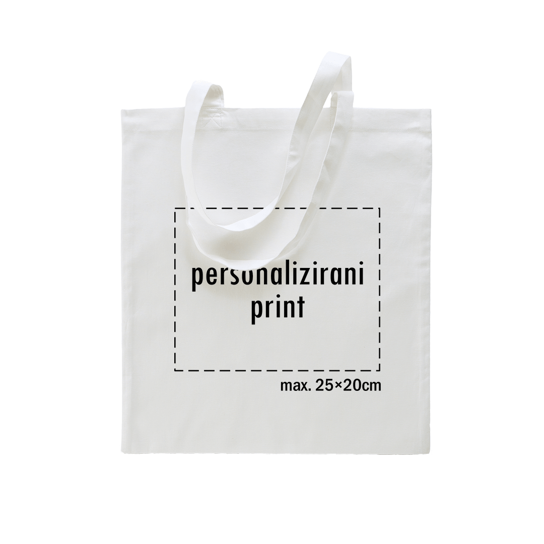 bijeli pamučni ceker s personaliziranim printom fotografije, natpisa ili ilustracije