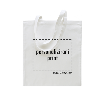 bijeli pamučni ceker s personaliziranim printom fotografije, natpisa ili ilustracije