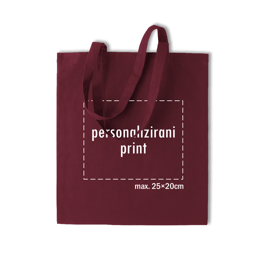 bordo pamučni ceker s personaliziranim printom fotografije, natpisa ili ilustracije