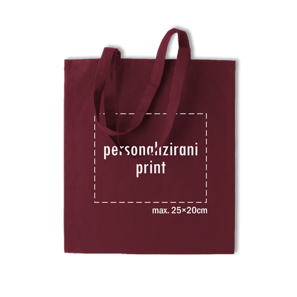 bordo pamučni ceker s personaliziranim printom fotografije, natpisa ili ilustracije