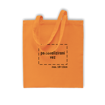 narančasti pamučni ceker s personaliziranim vezom motiva ili teksta po želji