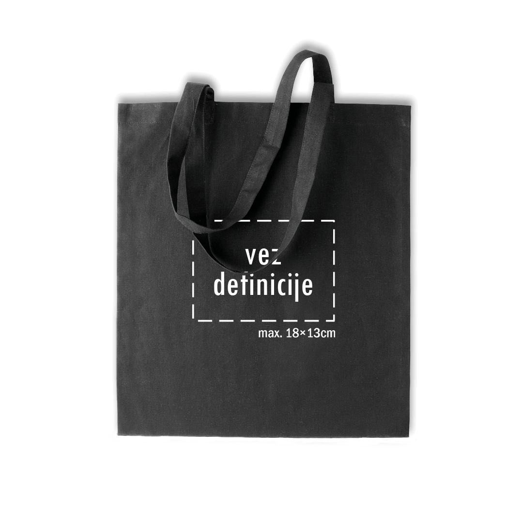 crni pamučni ceker s personaliziranim vezom definicije po želji