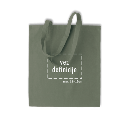 svijetlo zeleni pamučni ceker s personaliziranim vezom definicije po želji