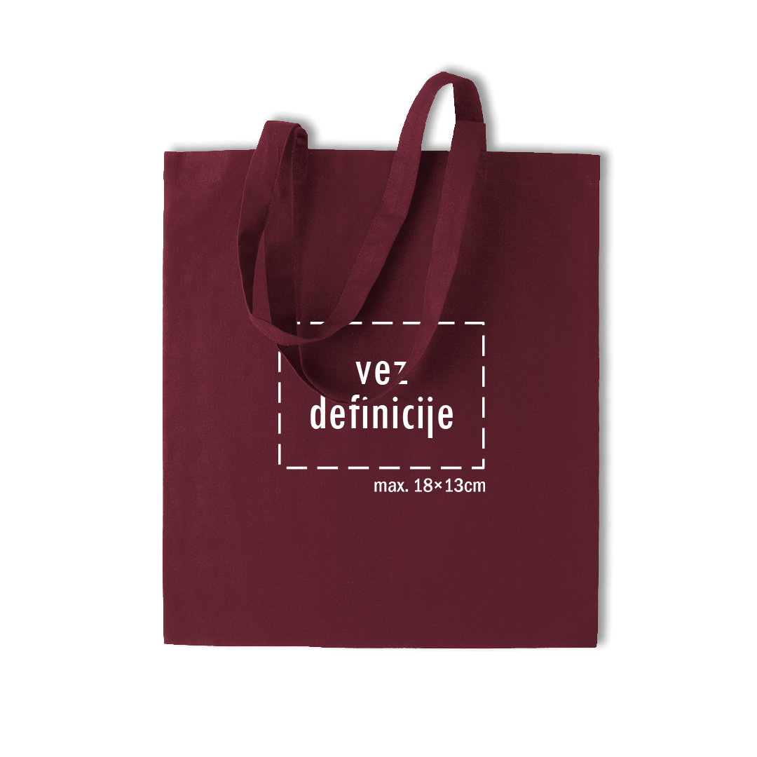 bordo pamučni ceker s personaliziranim vezom definicije po želji