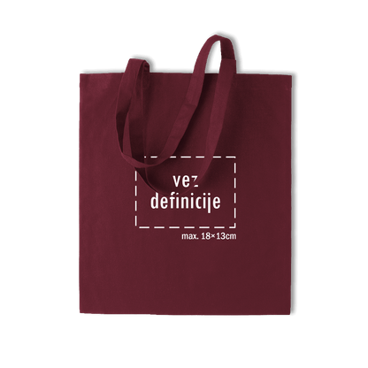 bordo pamučni ceker s personaliziranim vezom definicije po želji