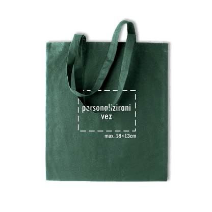tamno zeleni pamučni ceker s personaliziranim vezom motiva ili teksta po želji