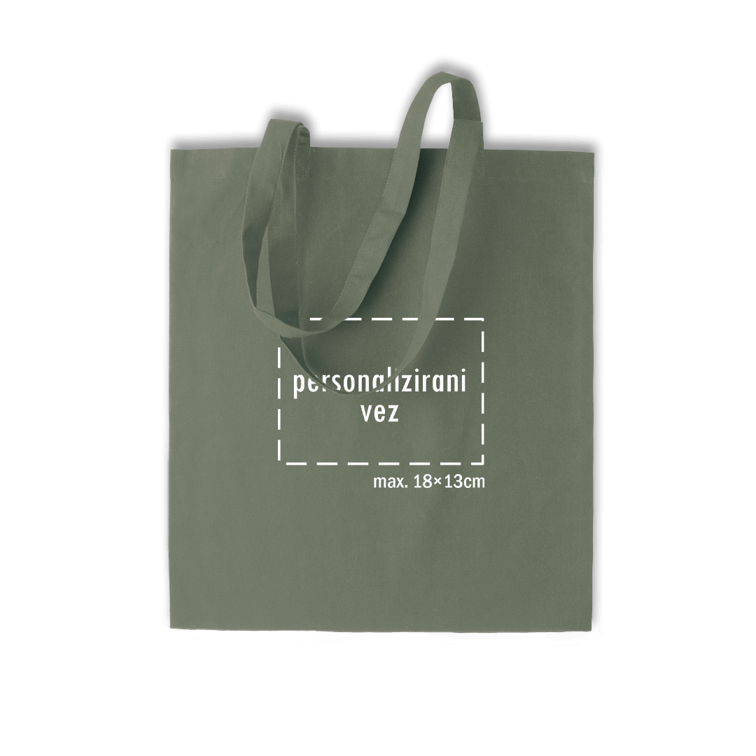 svijetlo zeleni pamučni ceker s personaliziranim vezom motiva ili teksta po želji