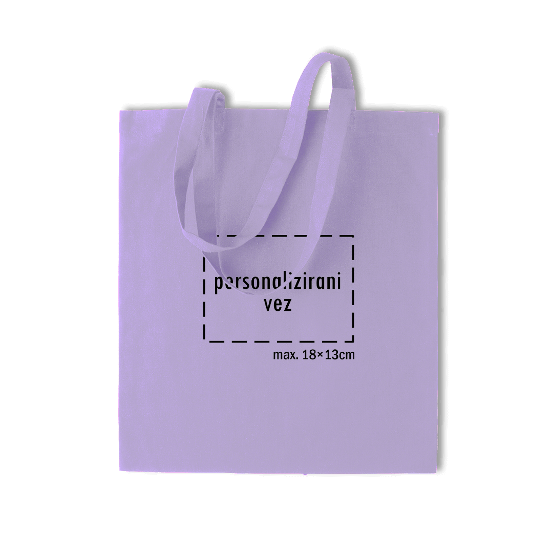 svijetlo ljubičasti pamučni ceker s personaliziranim vezom motiva ili teksta po želji