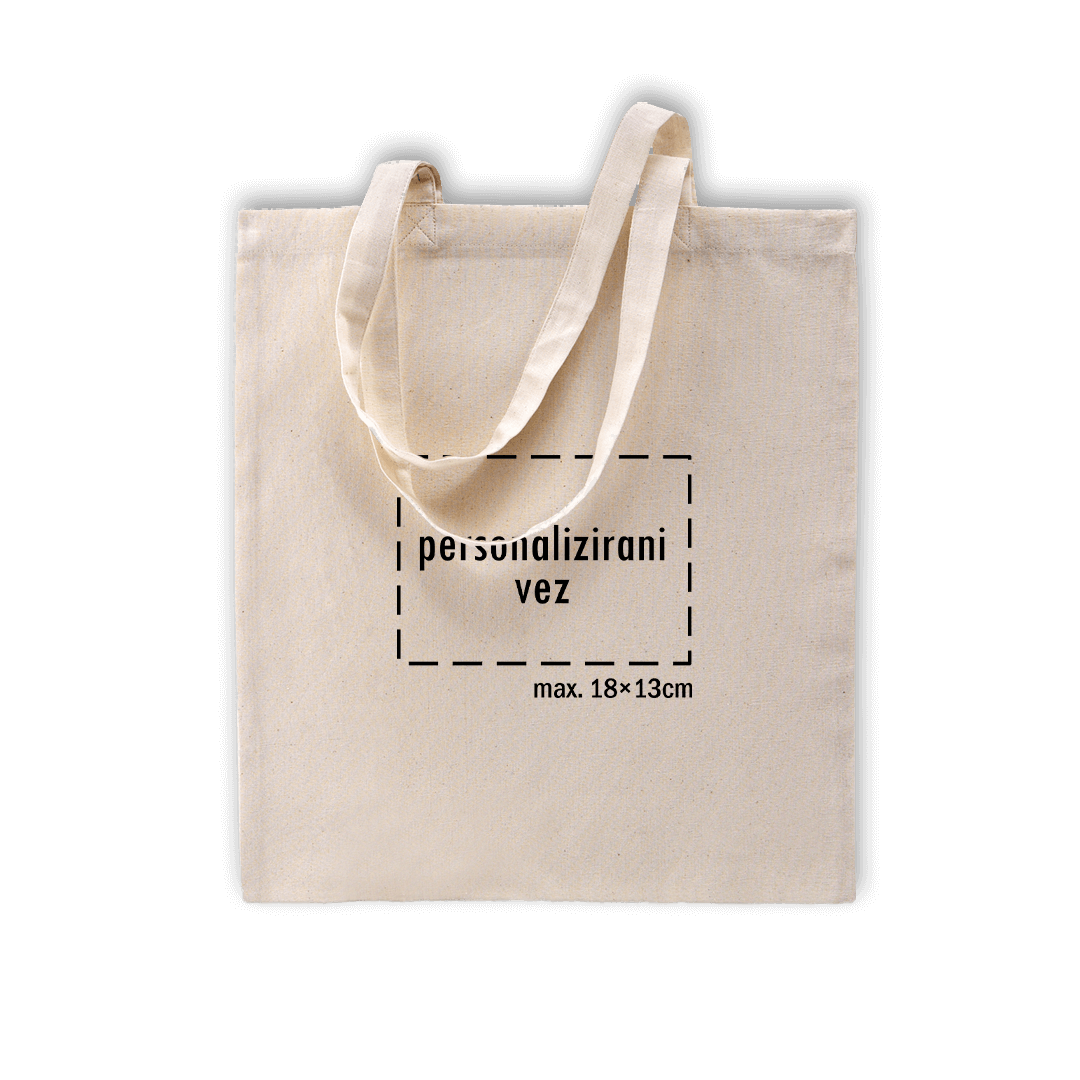 krem pamučni ceker s personaliziranim vezom motiva ili teksta po želji