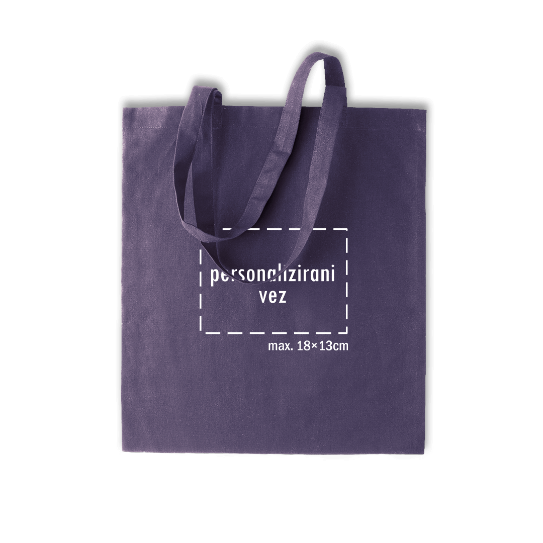 ljubičasti pamučni ceker s personaliziranim vezom motiva ili teksta po želji