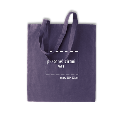 ljubičasti pamučni ceker s personaliziranim vezom motiva ili teksta po želji