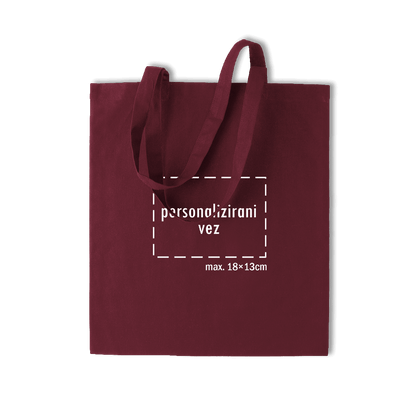 bordo pamučni ceker s personaliziranim vezom motiva ili teksta po želji