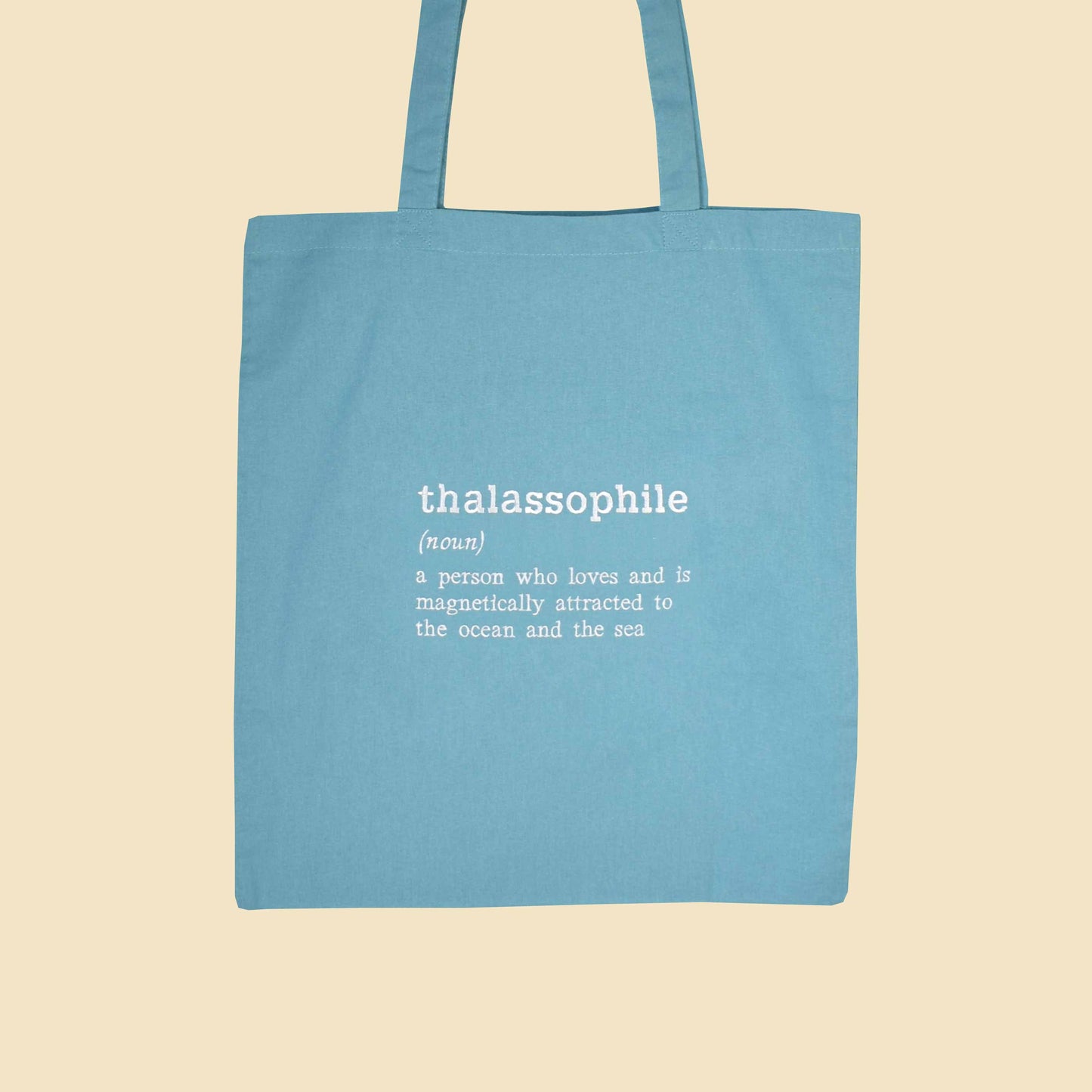 pamučna torba s vezom natpisa "thalassophile"