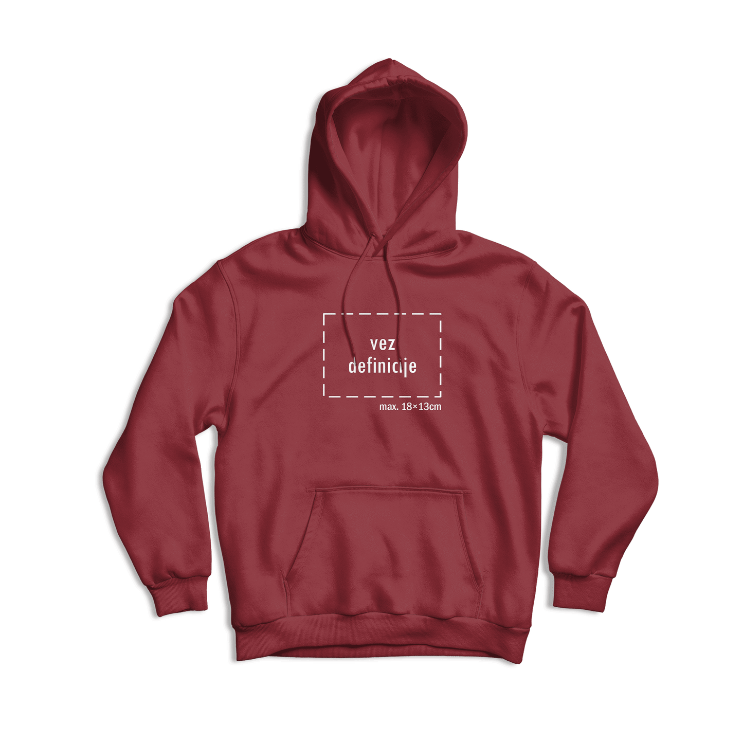 tamno crvena hudica s personaliziranim vezom definicije po želji