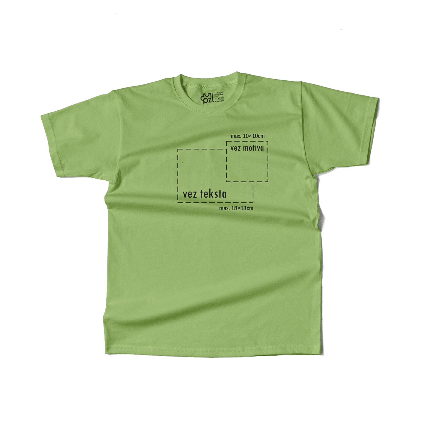 svijetlo zelena majica kratkih rukava s personaliziranim vezom motiva ili teksta po želji