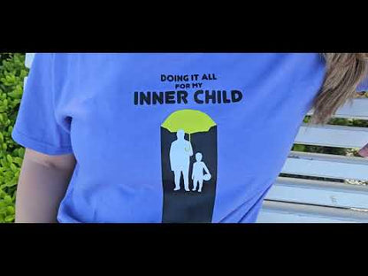 INNER CHILD plava majica kratkih rukava s printom