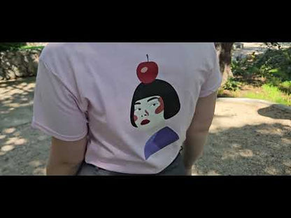 SNOW WHITE svijetlo roza kratka majica s printom Snjeguljice na leđima