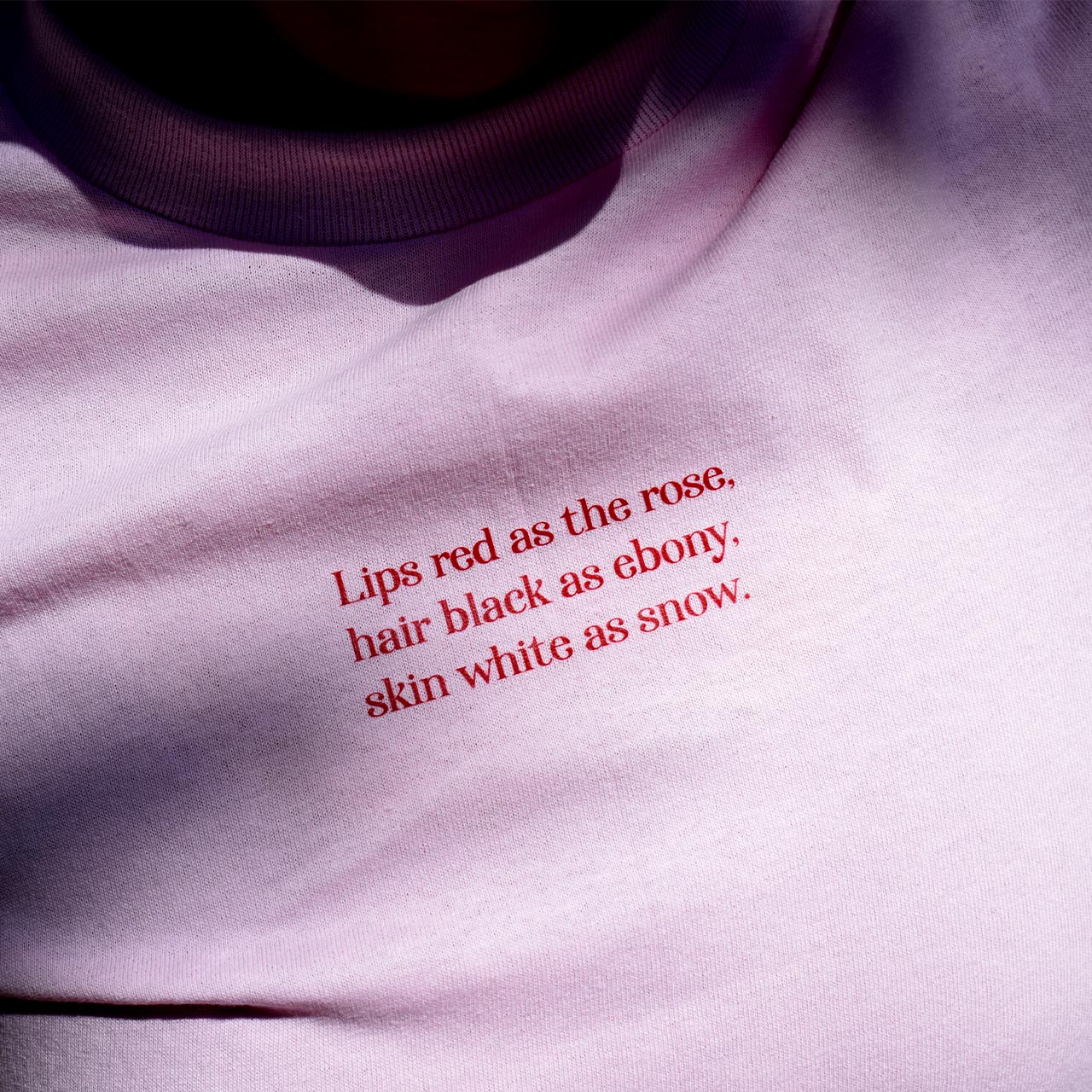 Lips red as the rose, hair black as ebony, skin white as snow.