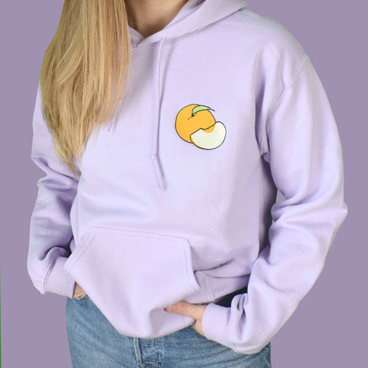 svijetlo ljubičasta hudica s vezom breskve