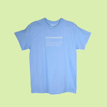 majica kratkih rukava s vezom definicije "thalassophile"