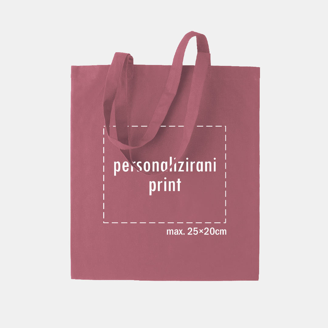 tote bag s personaliziranim printom, rozi