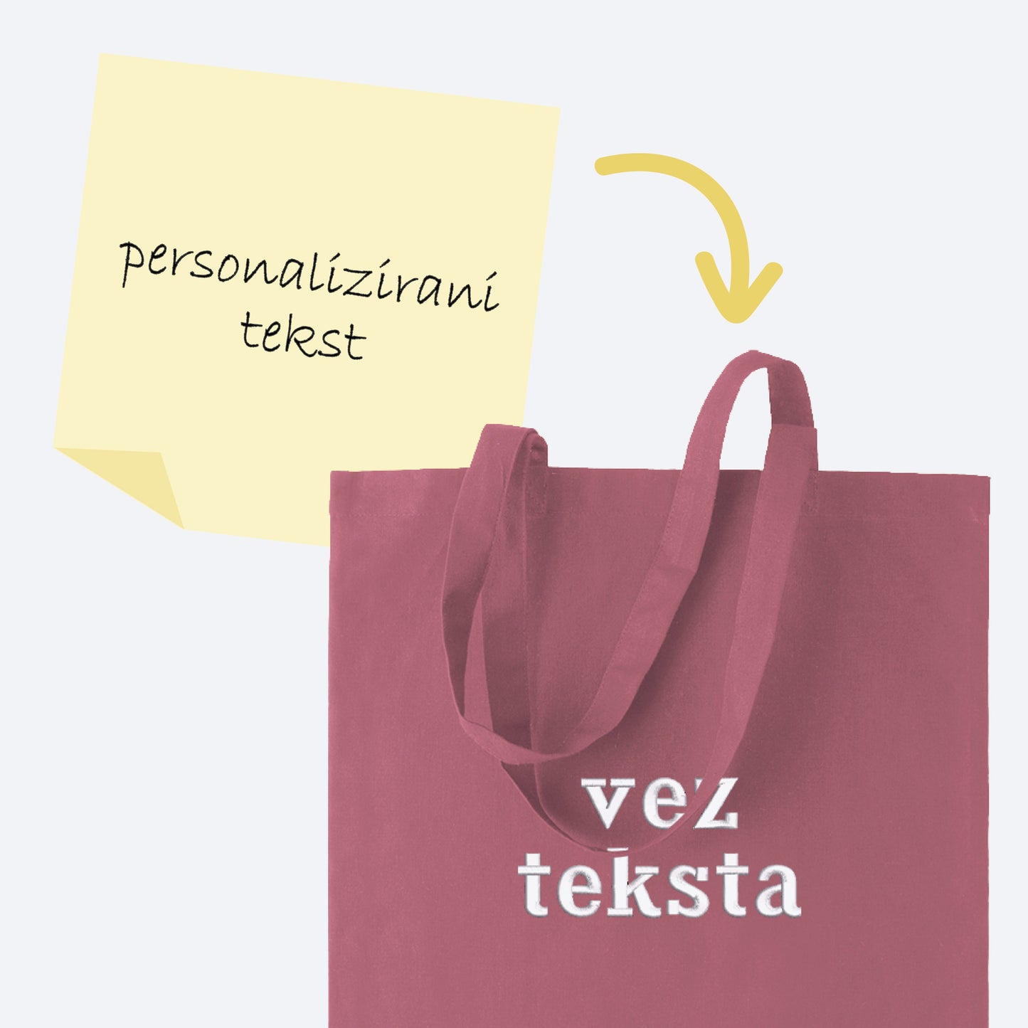 vez personaliziranog teksta na cekeru
