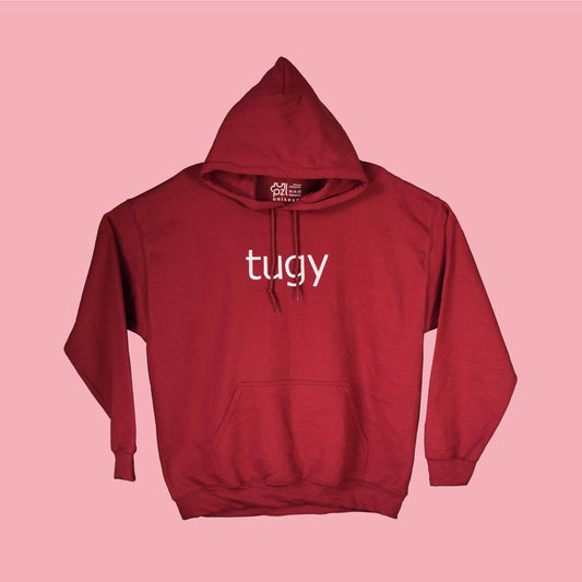 bordo hudica s vezom natpisa "tugy"