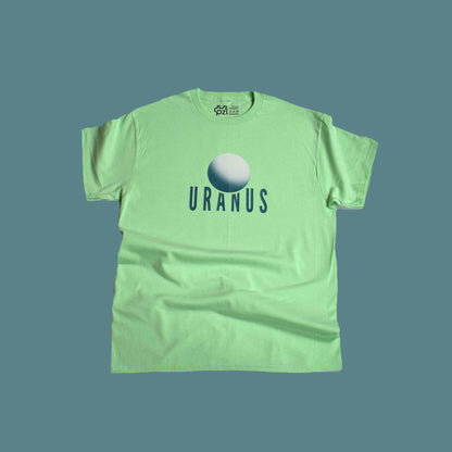 svijetlo zelena majica kratkih rukava s printom planeta Urana