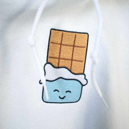 bijela hudica s vezom čokolade