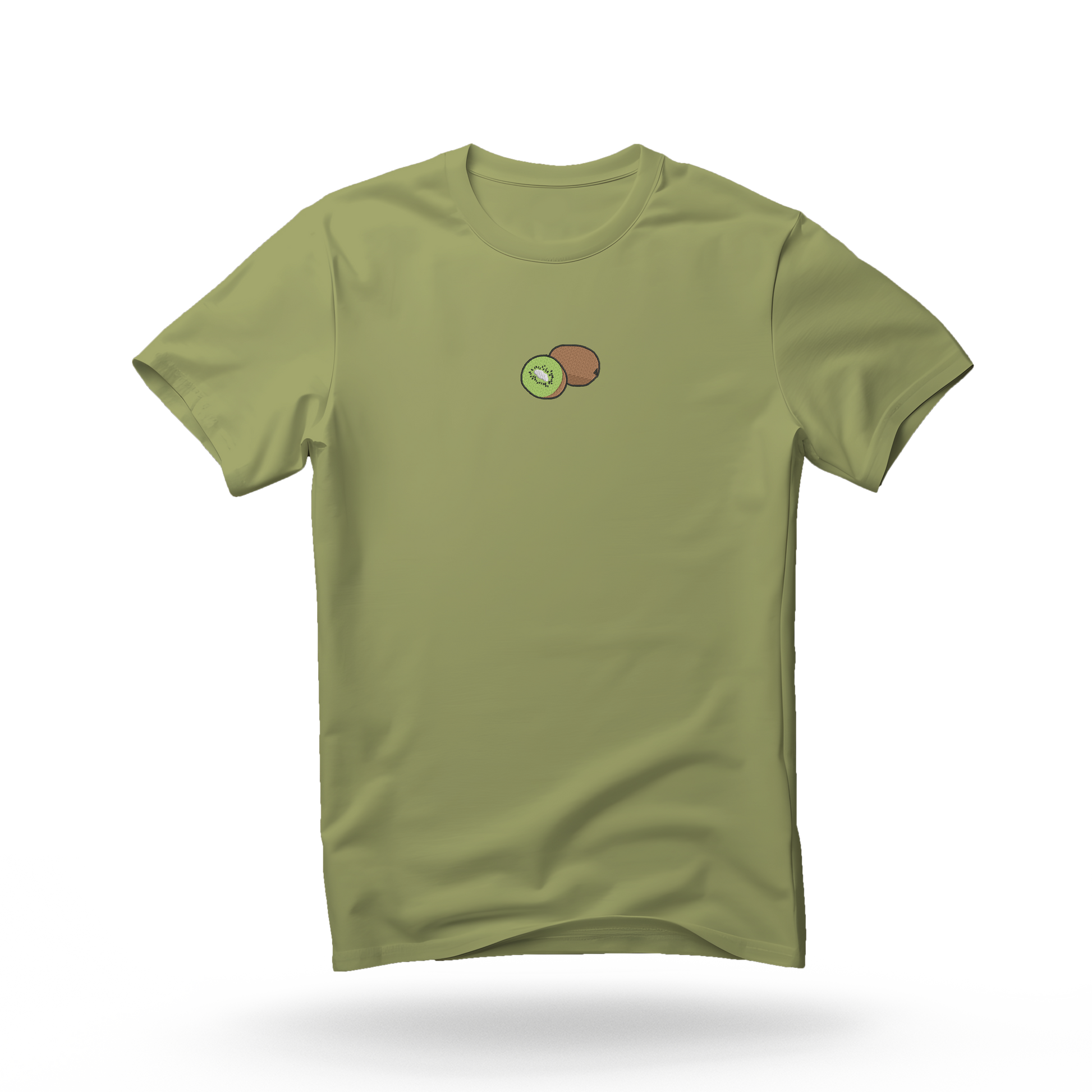 zelena majica kratkih rukava s vezom motiva kiwija